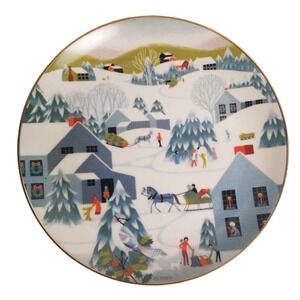 Christmas Home for Betsey Bates 1982 World Book Annual Christmas Plate Series‎